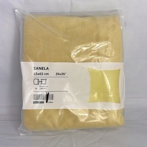IKEA SANELA Cushion Cover 26"x26" Velvet Golden Yellow